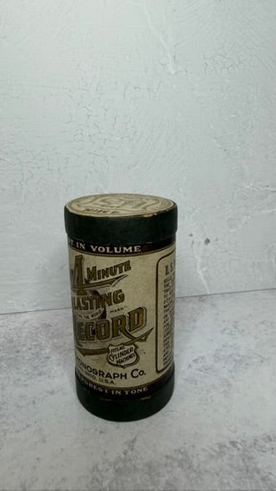 4 minute cylindar record, brown