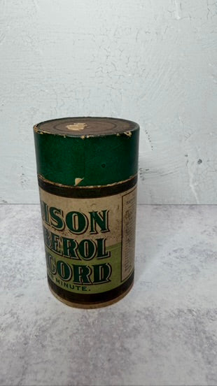 4 minute cylindar record, green