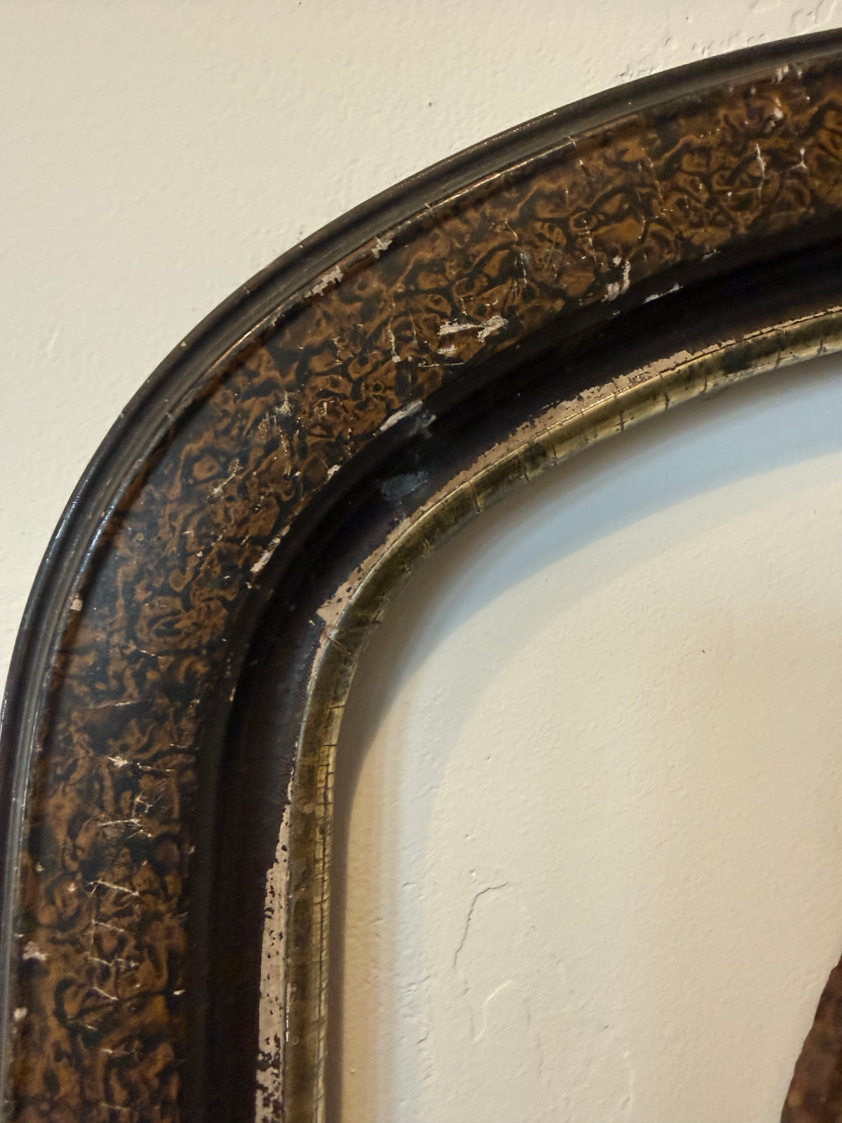 Antique Framed Wrought Iron Horseshoes
