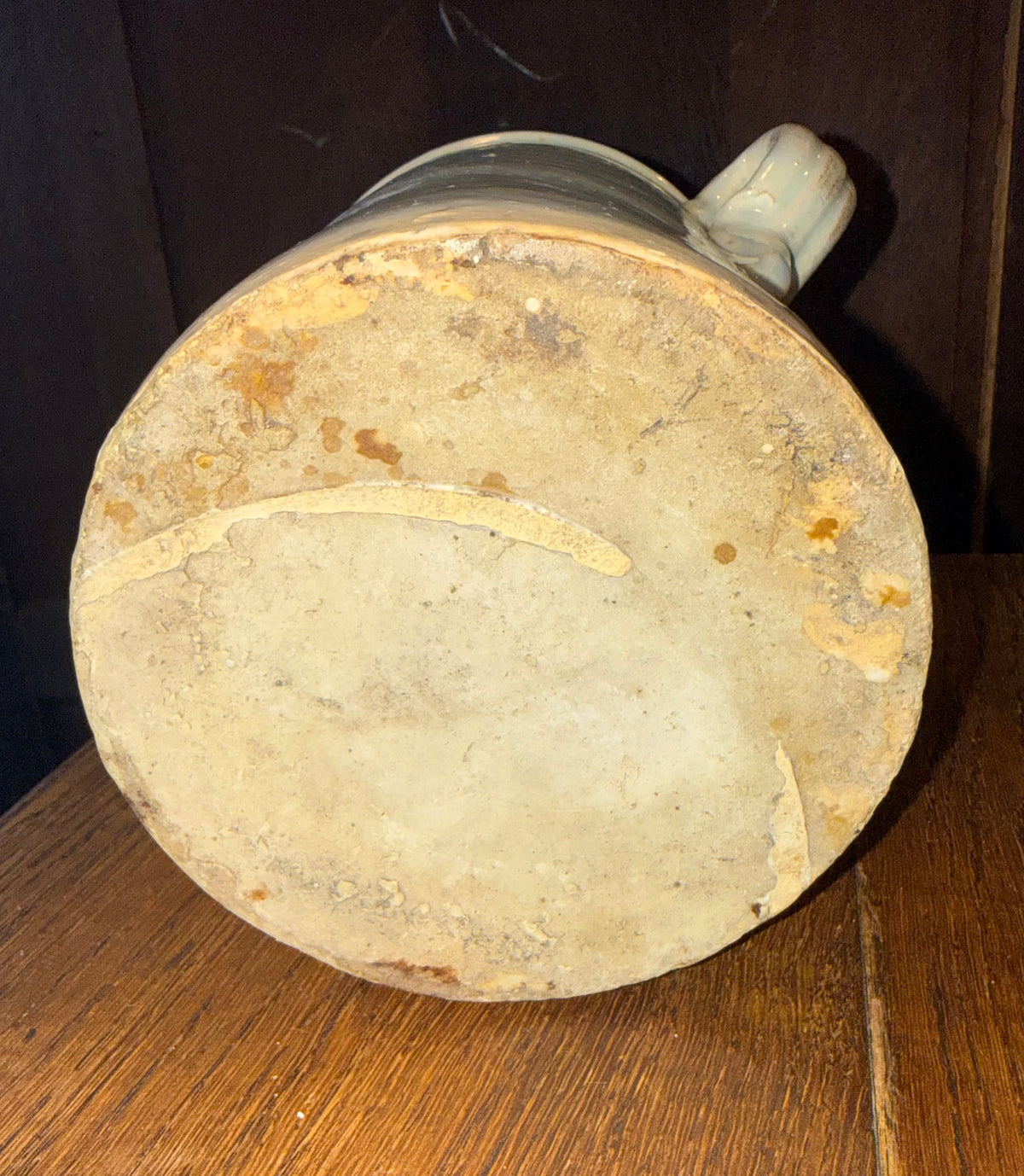 19th Century Antique Italian Glazed Terracotta Confit Pot / Sardine Crock with Double Loop Handles (#3)