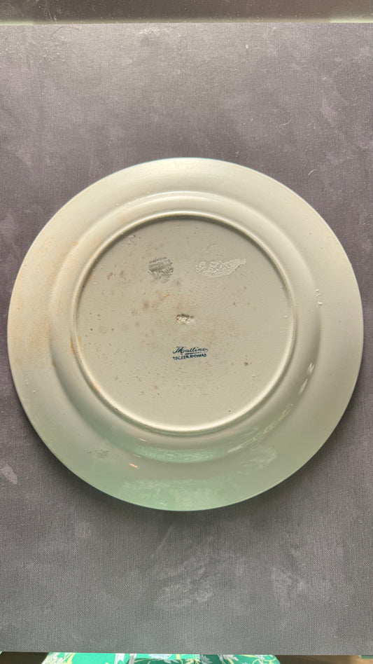 Antique Italian Plate c.1870s–1896 : “Mattino” by Soc. Cer. Richard, Pre-Richard-Ginori