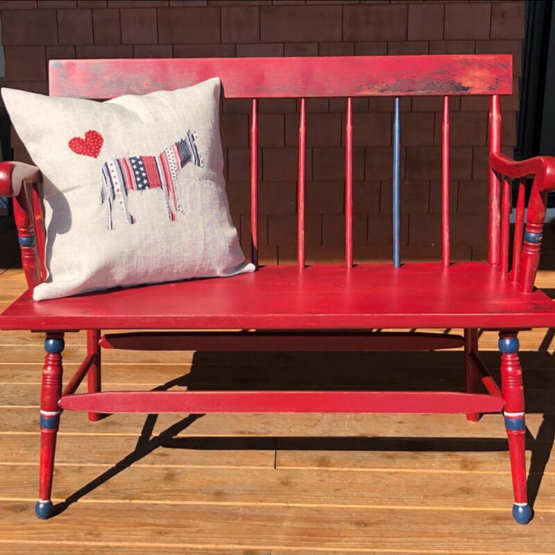 Old Glory - A Bench Gets a Place at the Party