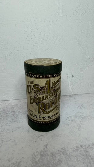 4 minute cylindar record, brown