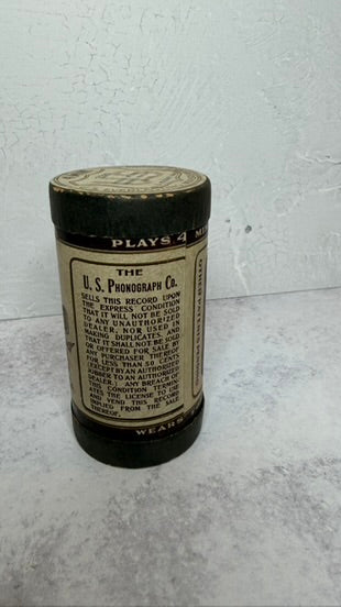 4 minute cylindar record, brown