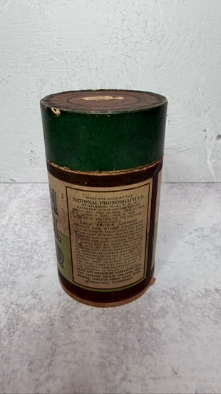 4 minute cylindar record, green