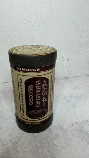 4 minute cylindar record, brown
