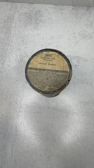 4 minute cylindar record, blue