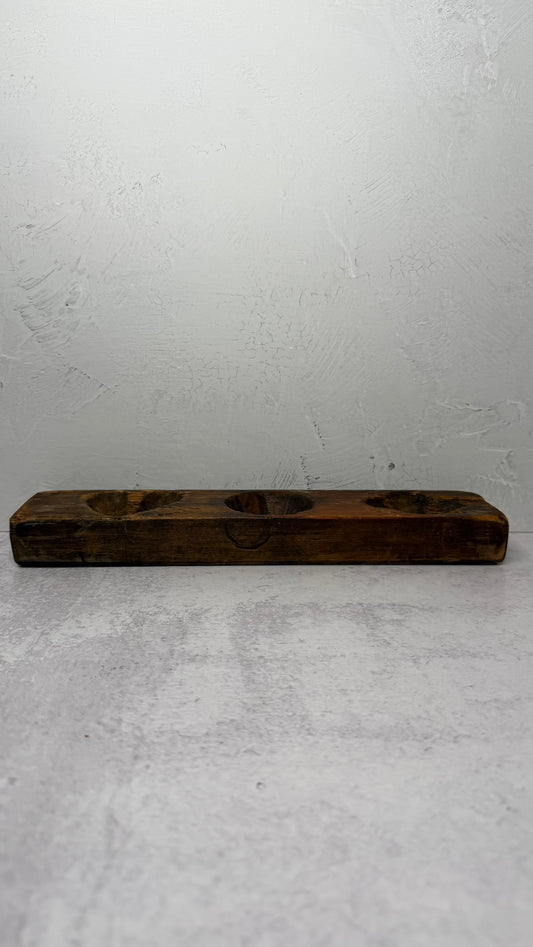 Wood carving mold, 3 impressions