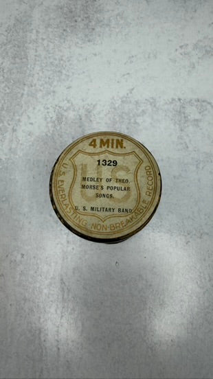 4 minute cylindar record, brown