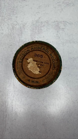 4 minute cylindar record, green
