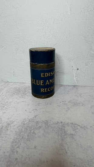 4 minute cylindar record, blue
