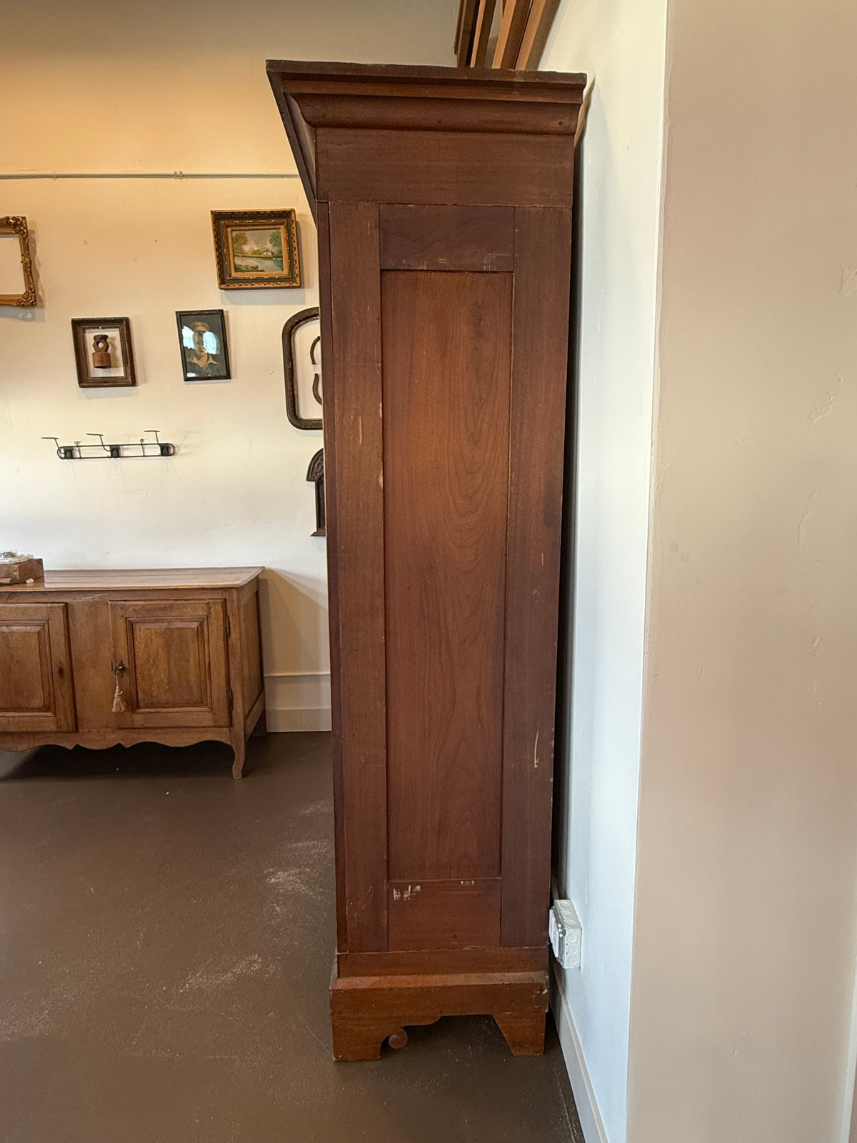 19th Century Primitive Antique Walnut Armoire