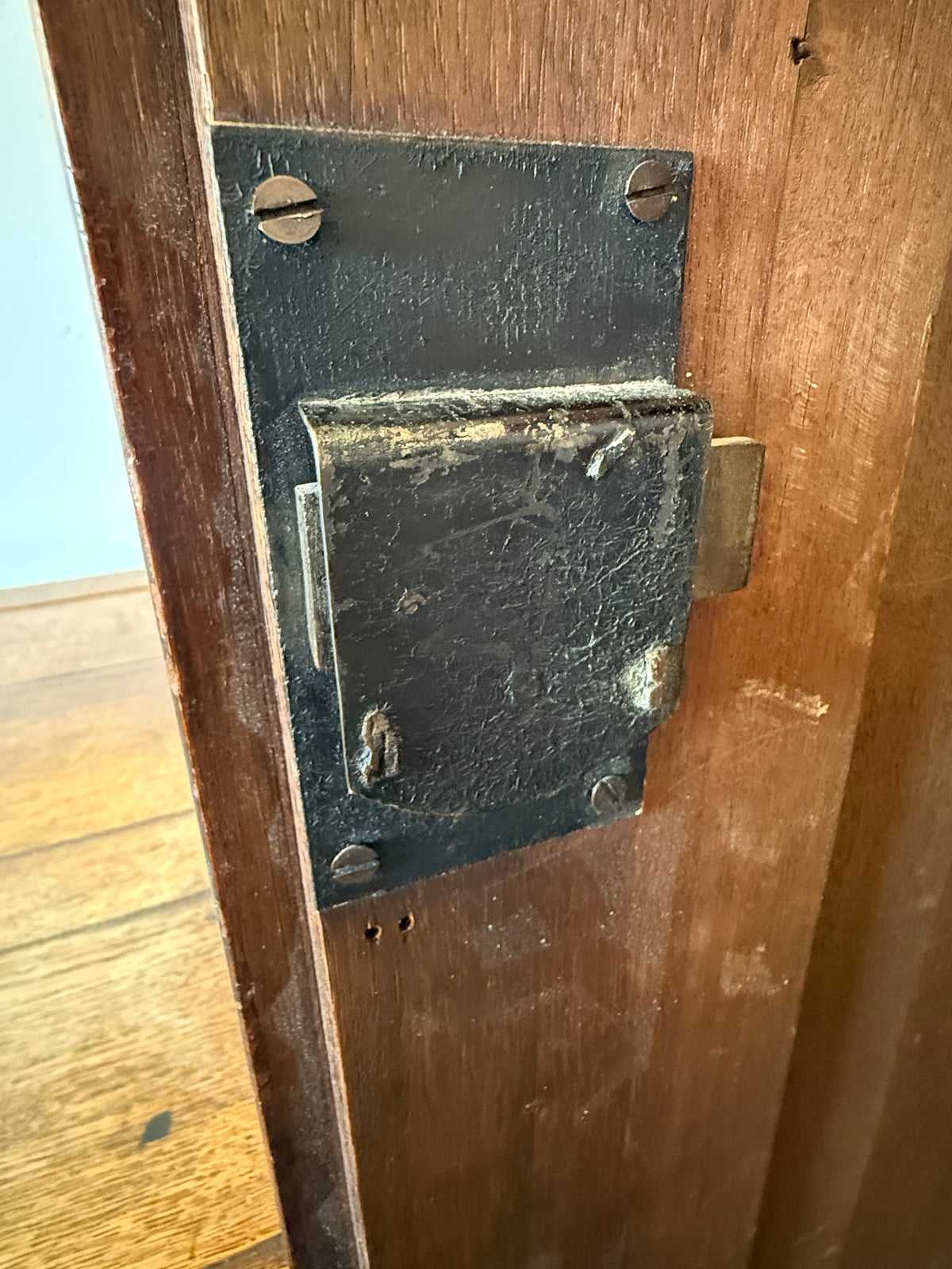 19th Century Primitive Antique Walnut Armoire