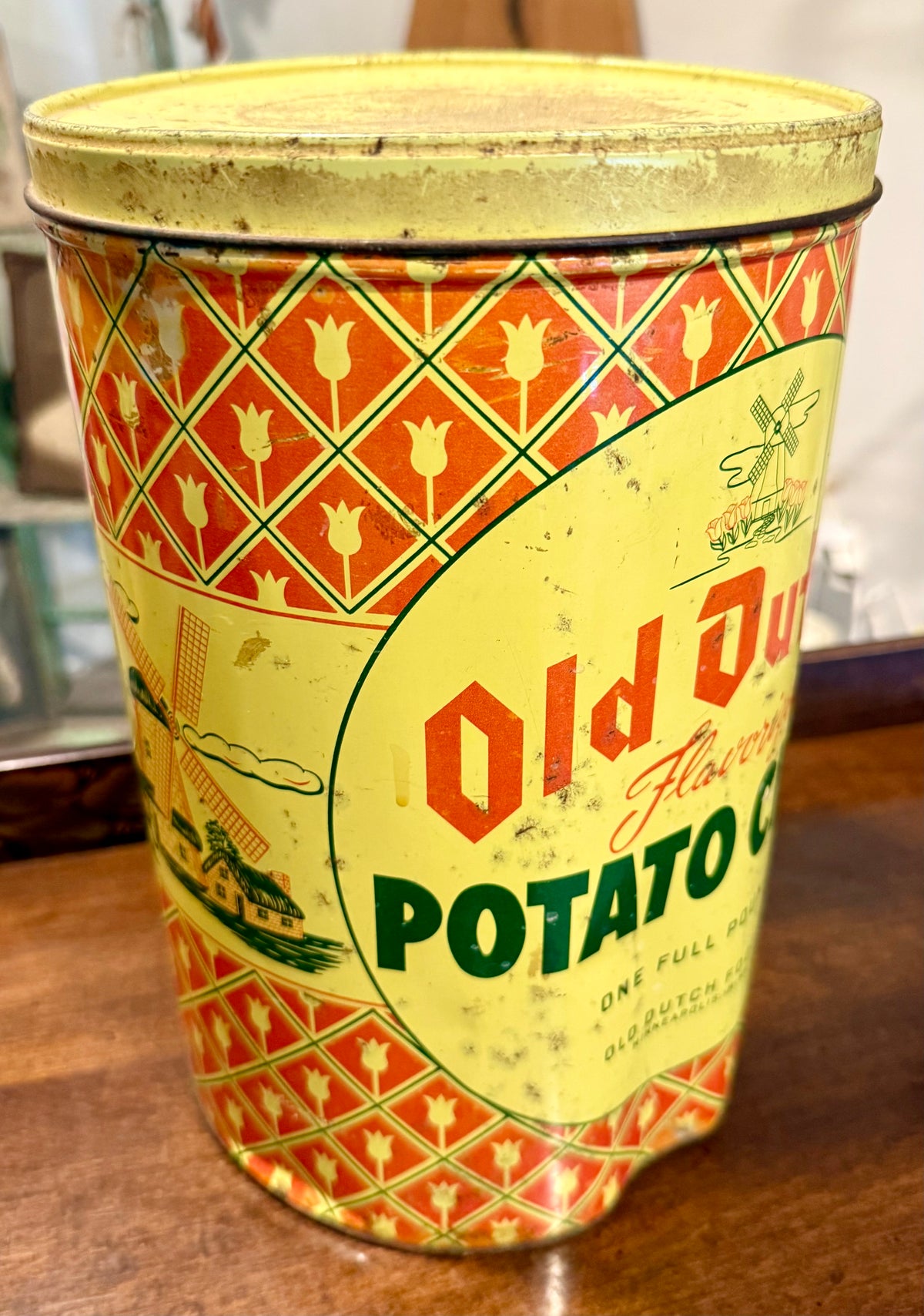 Old Dutch Potato Chips Advertising Tin