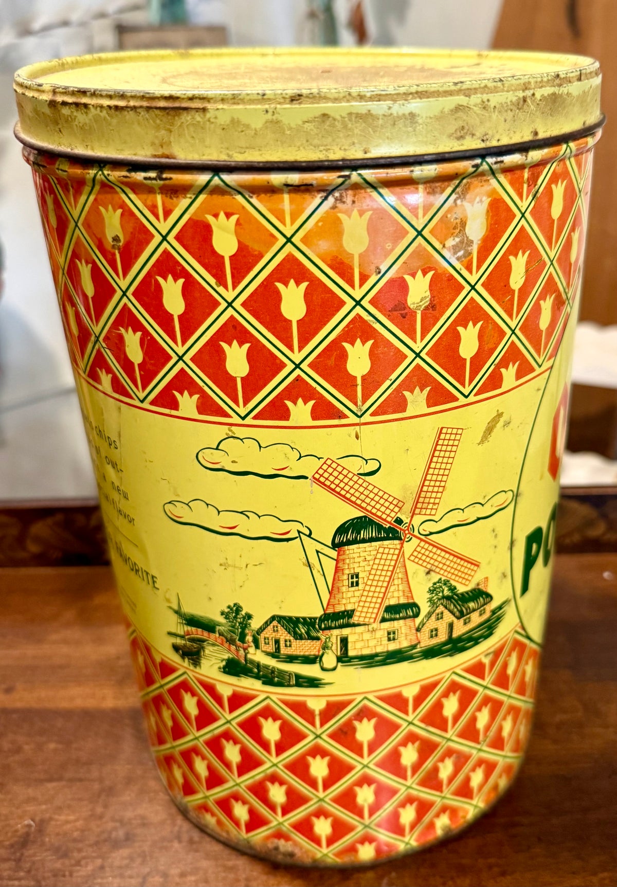 Old Dutch Potato Chips Advertising Tin