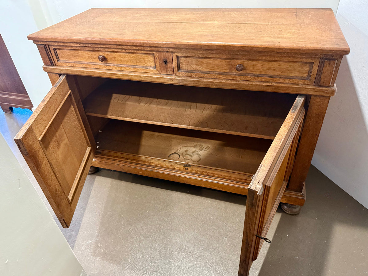Antique French Oak Buffet | 19th Century Two-Drawer Sideboard