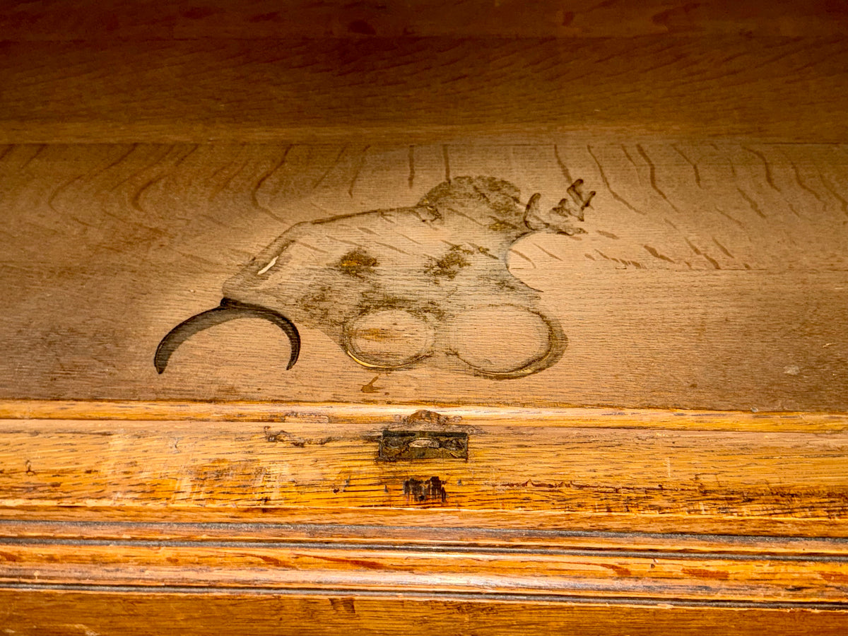 Antique French Oak Buffet | 19th Century Two-Drawer Sideboard