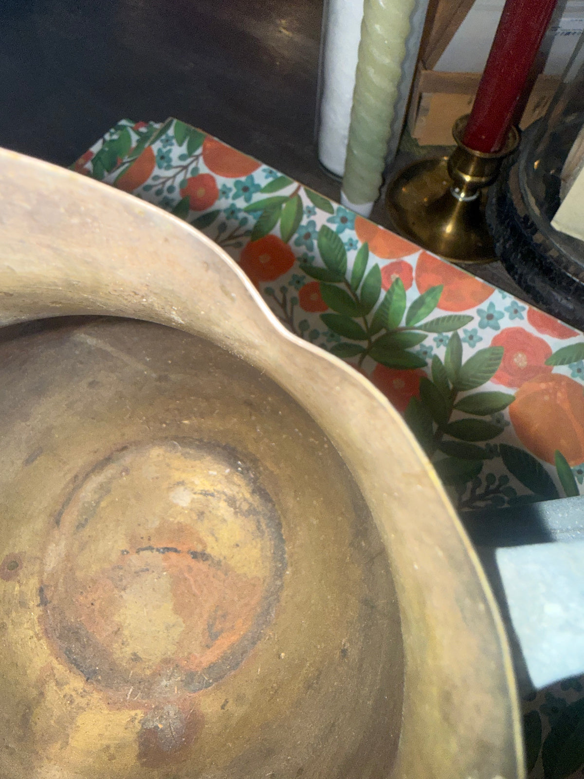 Vintage Footed Silverplate Water Pitcher with Heavy Patina