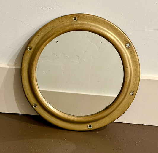 Vintage Brass Porthole Wall Mirror Nautical Maritime Decor 12inch