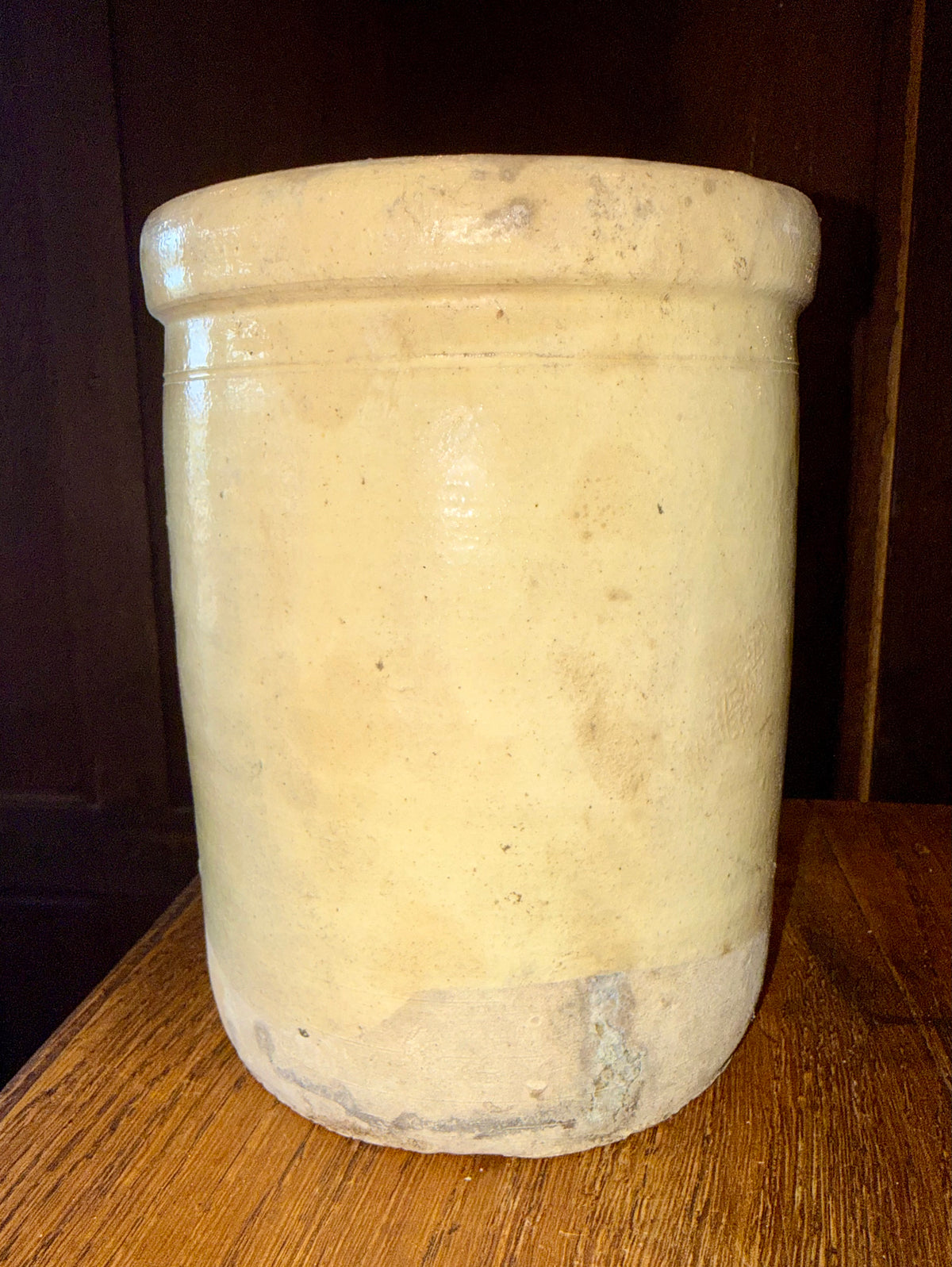 19th Century Antique Italian Glazed Terracotta Confit Pot / Sardine Crock with Double Loop Handles (#5) (Copy)
