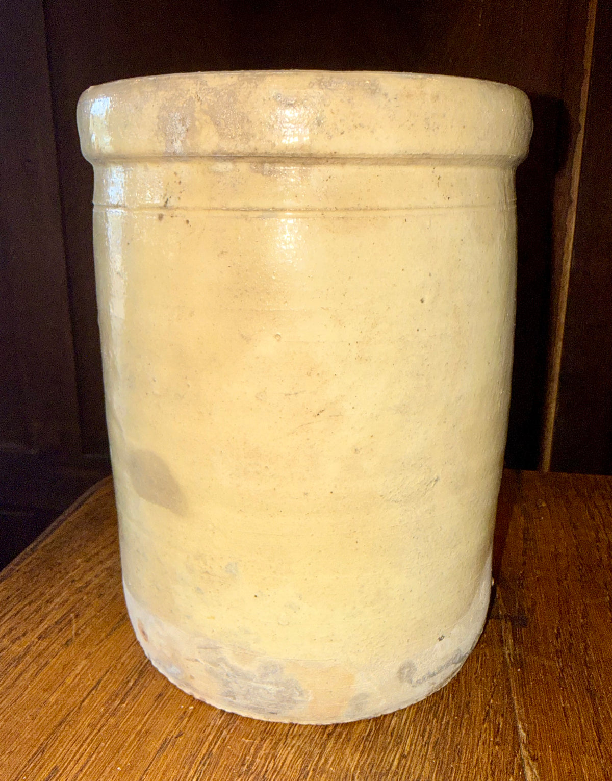 19th Century Antique Italian Glazed Terracotta Confit Pot / Sardine Crock with Double Loop Handles (#5) (Copy)