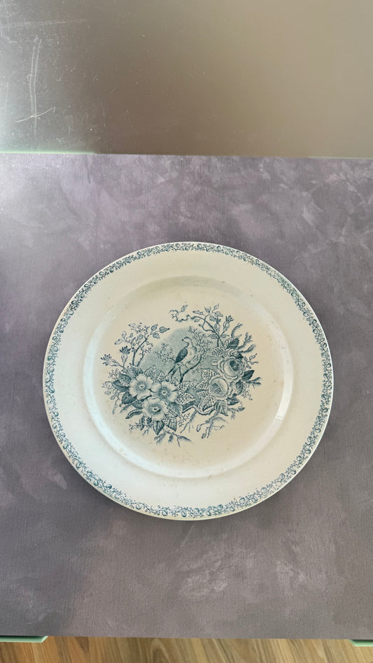 Antique Italian Plate c.1870s–1896 : “Mattino” by Soc. Cer. Richard, Pre-Richard-Ginori