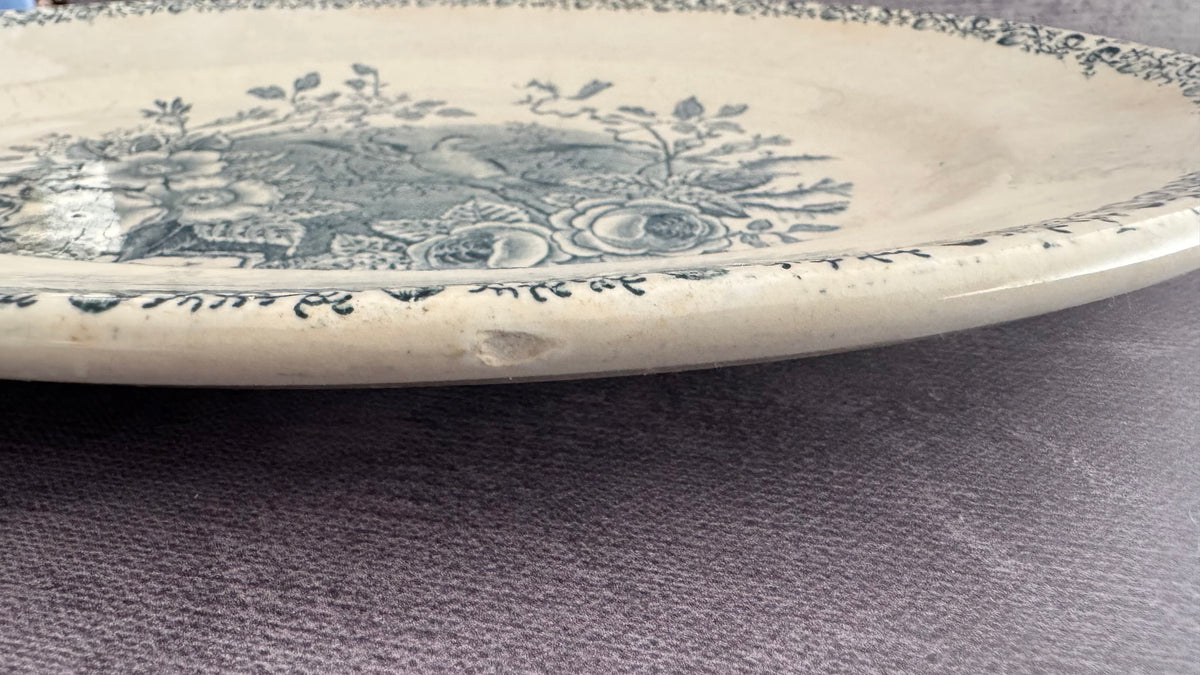Antique Italian Platter c.1870s–1896 : “Mattino” by Soc. Cer. Richard, Pre-Richard-Ginori