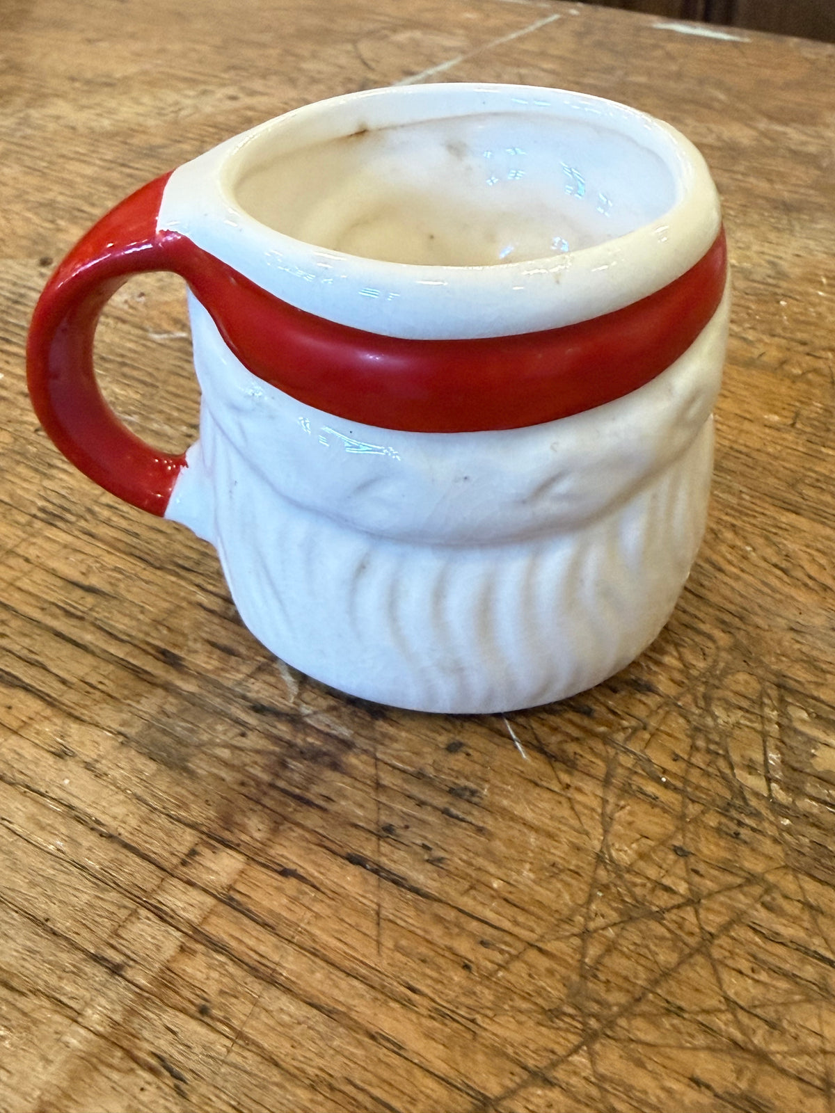Vintage 1960s Enesco Winking Santa Mug - Original Japan Foil Label Christmas Ceramic (Copy)