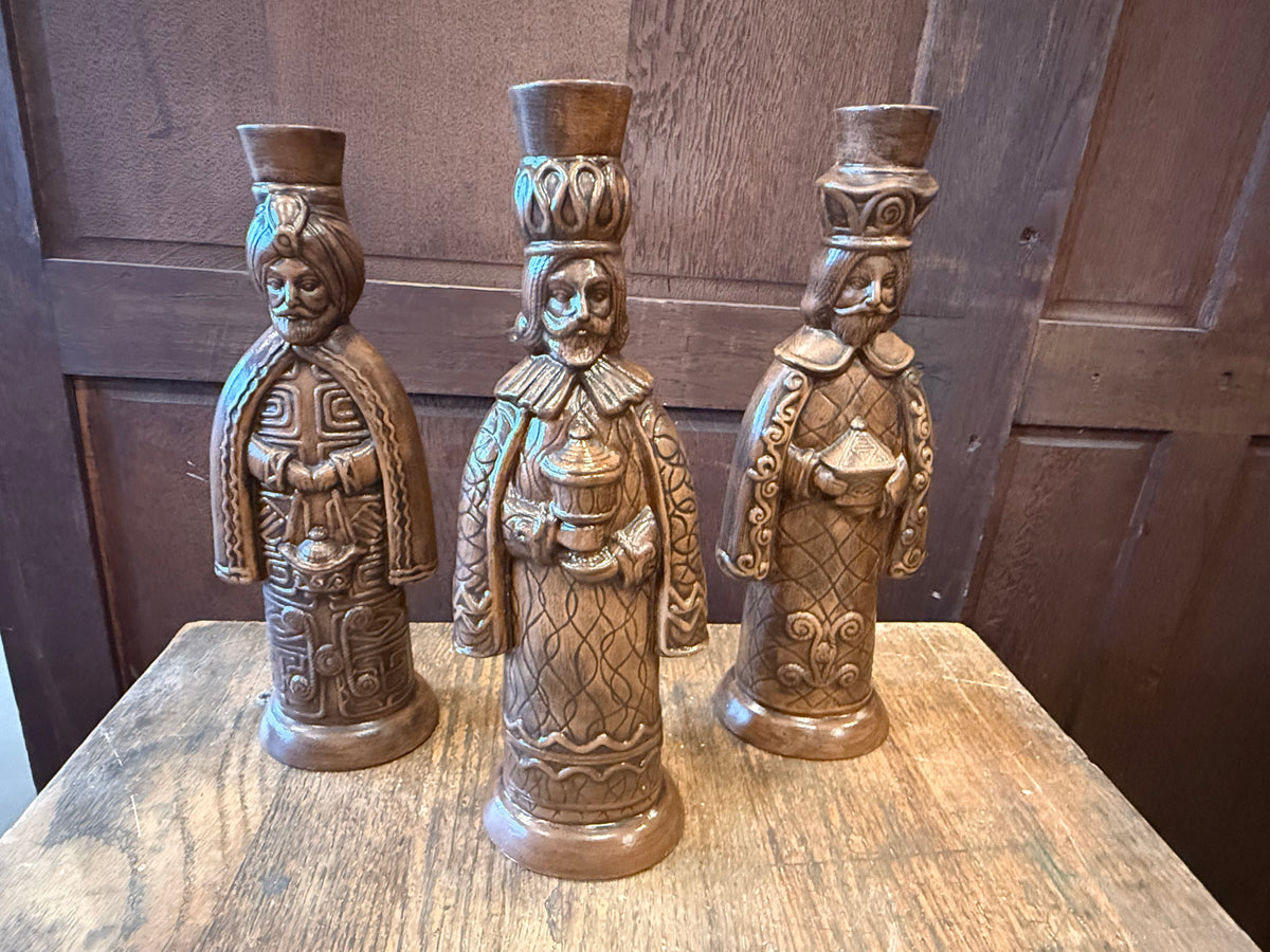 Vintage Mid-Century Three Wise Men Holiday Figurines - Set of 3